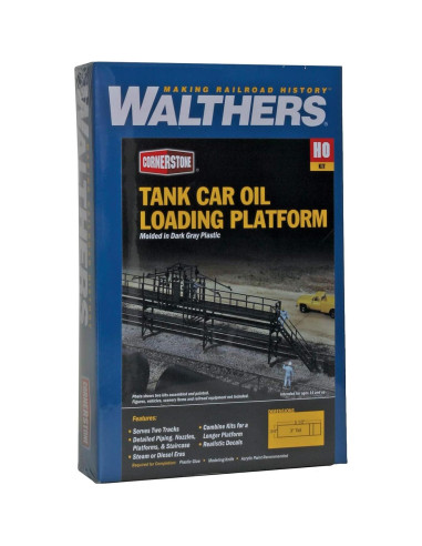Plataforma de Carga de Aceite Walthers HO 17.8x2.1cm