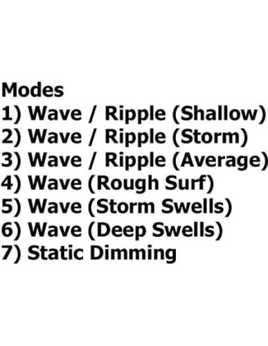 Controlador de Efectos de Agua WEC1 - 6 Modos, 12V, Portátil