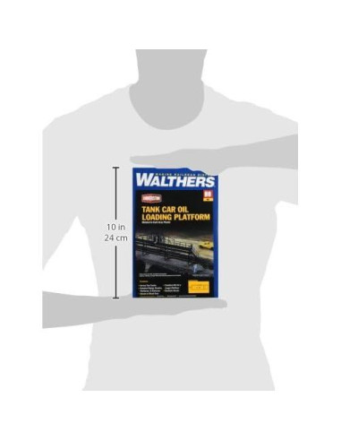 Plataforma de Carga de Aceite Walthers HO 17.8x2.1cm