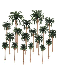 18 Piezas Árboles Miniatura Kepfire 7.4-17.5 cm para Diorama