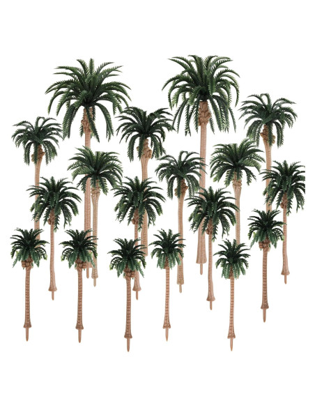 18 Piezas Árboles Miniatura Kepfire 7.4-17.5 cm para Diorama