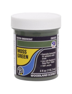 Capa Base de Agua Verde Musgo Woodland Scenics 0.11 L