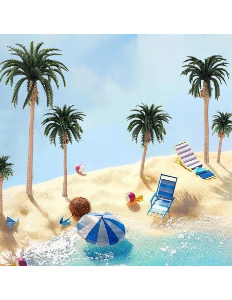 18 Piezas Árboles Miniatura Kepfire 7.4-17.5 cm para Diorama