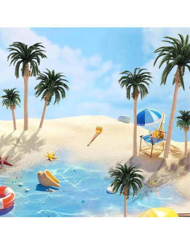 18 Piezas Árboles Miniatura Kepfire 7.4-17.5 cm para Diorama