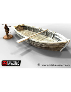 Bote de Remo EnderToys para Miniaturas 28mm - Escenografía 3D 2