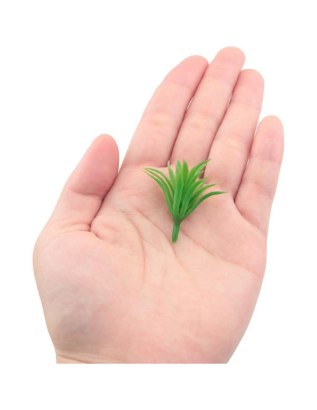 Modelo de Césped Plástico Verde Mini JianLing 50 Piezas 3.5cm