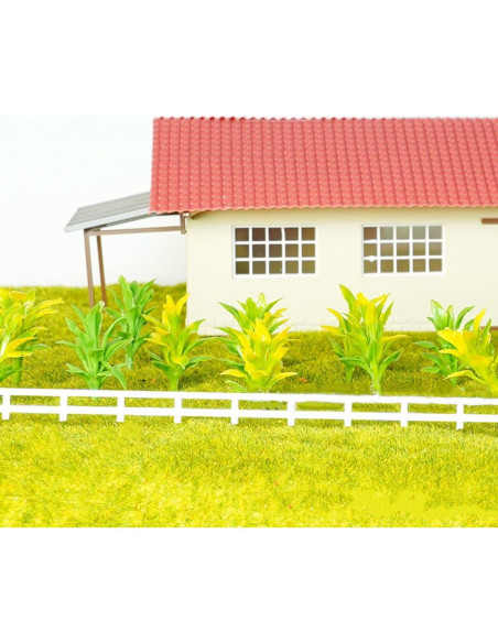 Modelo de Césped Plástico Verde Mini JianLing 50 Piezas 3.5cm