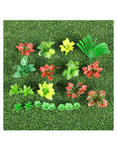 Modelo de Planta en Miniatura Bewudy 100pcs - Árboles y Flores