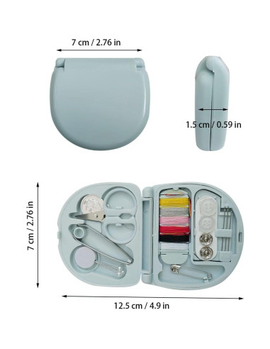 Kit de Costura Mini ZTEOFO 2 Piezas Portátil Corazón