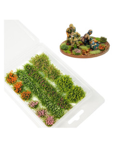 Ramos de Flores Miniatura Warmtree 12 Pcs Coloridos para Diorama