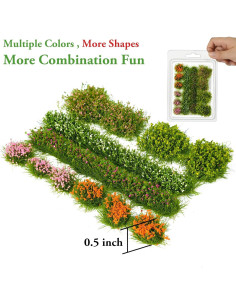 Ramos de Flores Miniatura Warmtree 12 Pcs Coloridos para Diorama 2