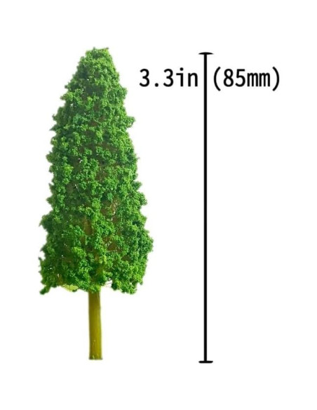 Árboles Miniatura NEOLIAN 85mm Verde 20 Pcs para Dioramas