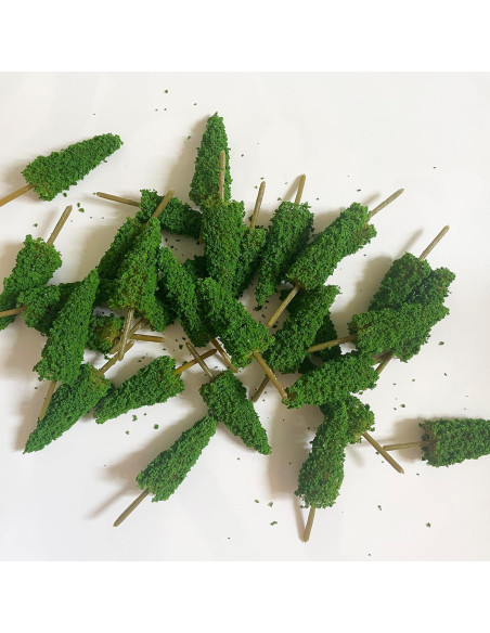 Árboles Miniatura NEOLIAN 85mm Verde 20 Pcs para Dioramas