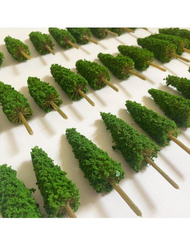 Árboles Miniatura NEOLIAN 85mm Verde 20 Pcs para Dioramas