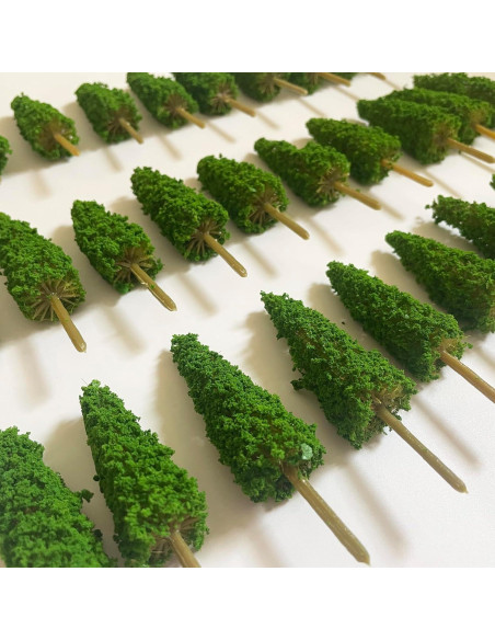 Árboles Miniatura NEOLIAN 85mm Verde 20 Pcs para Dioramas