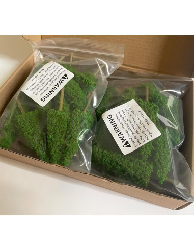 Árboles Miniatura NEOLIAN 85mm Verde 20 Pcs para Dioramas