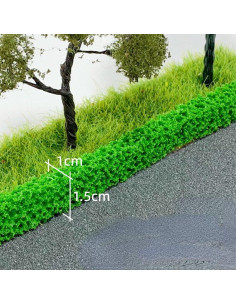 Tiras de Arbustos Miniatura UCCKEYI 10x1.5cm 4 Piezas Verde 2