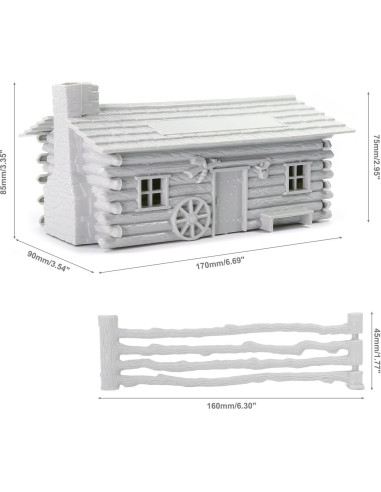 Modelo de Establo de Granja Evemodel JZO02JJ sin Pintar 1:48