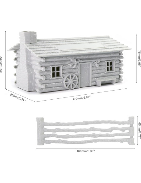 Modelo de Establo de Granja Evemodel JZO02JJ sin Pintar 1:48 Modelo de Establo de Granja Evemodel JZO02JJ sin Pintar 1:48