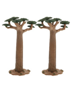 Árboles Baobab en Miniatura Veemoon - 2 Pcs para Dioramas