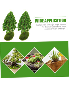 2 Árboles Miniatura Realistas NUOBESTY para Diorama 12.5cm 2