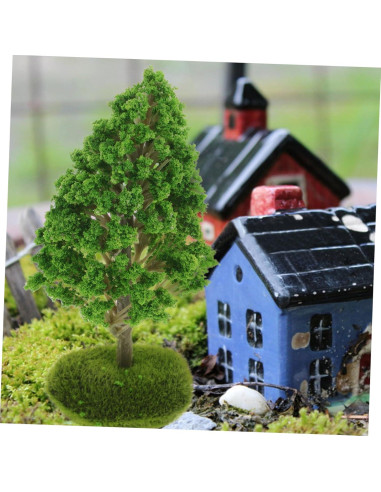 2 Árboles Miniatura Realistas NUOBESTY para Diorama 12.5cm