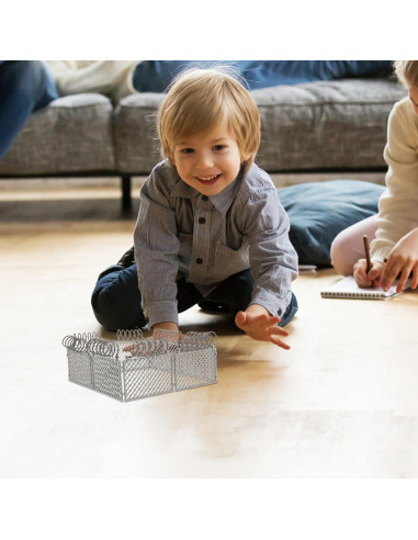 Juego de Cercas Miniatura DIY VICASKY - Plástico Gris Claro 19x19x8.7cm