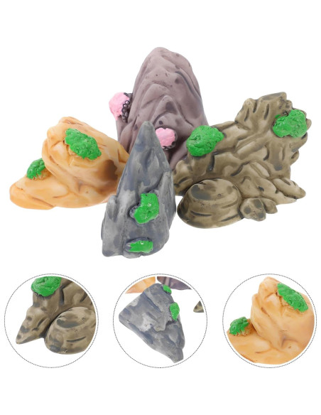 12 Adornos de Montaña en Miniatura para Acuario Ipetboom 12 Adornos de Montaña en Miniatura para Acuario Ipetboom