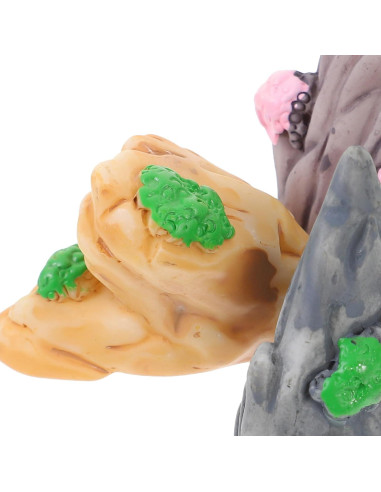 12 Adornos de Montaña en Miniatura para Acuario Ipetboom