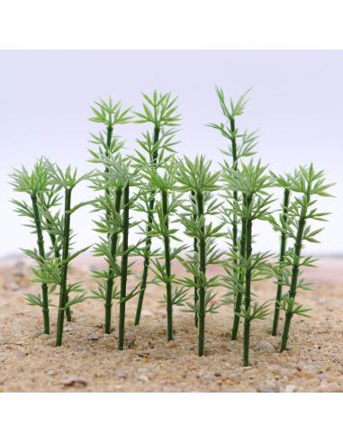 100pcs Árboles de Bambú Miniatura NUOLUX para Dioramas