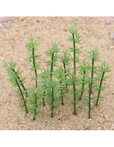 100pcs Árboles de Bambú Miniatura NUOLUX para Dioramas