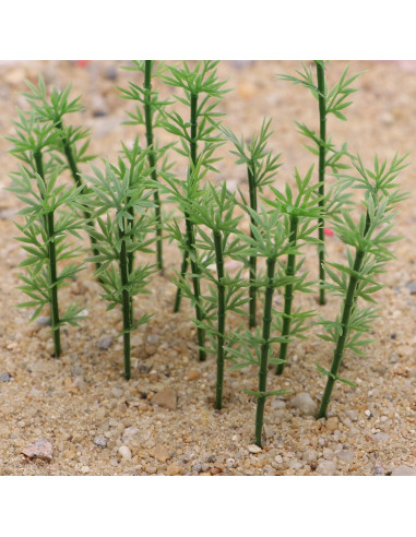 100pcs Árboles de Bambú Miniatura NUOLUX para Dioramas