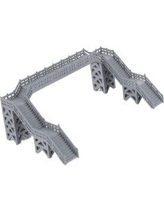 Puente Peatonal Miniatura Vaveren 1:87 para Modelos de Tren 2