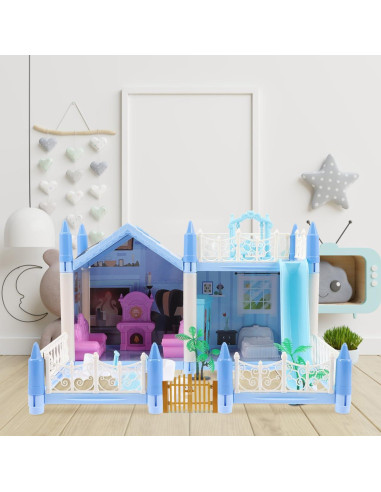 Puerta de Madera Miniatura NUOBESTY para Jardín de Hadas 13.3x12.5cm