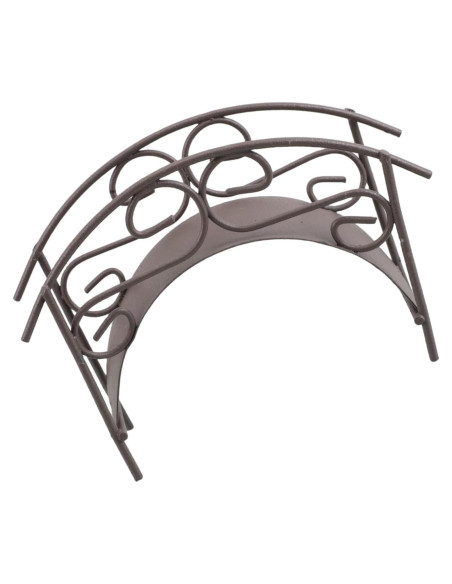 Puente de Metal en Miniatura TOYANDONA para Jardín 11x7.5cm Puente de Metal en Miniatura TOYANDONA para Jardín 11x7.5cm