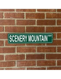 Señal de Calle de Aluminio Hermandad 47x10 cm Montaña Escénica 2