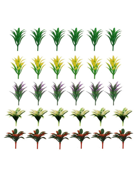 100pcs Árboles Miniatura Coloridos NW para Modelismo Escenario 100pcs Árboles Miniatura Coloridos NW para Modelismo Escenario