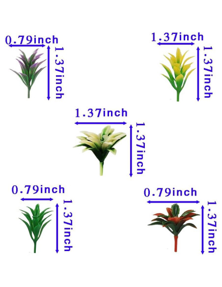 100pcs Árboles Miniatura Coloridos NW para Modelismo Escenario 100pcs Árboles Miniatura Coloridos NW para Modelismo Escenario