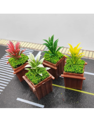 100pcs Árboles Miniatura Coloridos NW para Modelismo Escenario