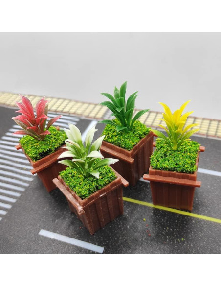 100pcs Árboles Miniatura Coloridos NW para Modelismo Escenario 100pcs Árboles Miniatura Coloridos NW para Modelismo Escenario