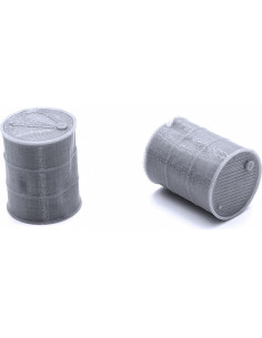 Barriles Destrozados EnderToys para Miniaturas 28mm - Escenografía 3D 2