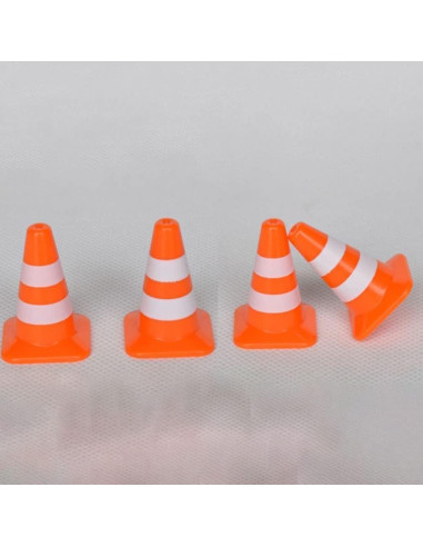 14 Mini Conos de Tráfico Naranjas Dwuww para Dioramas