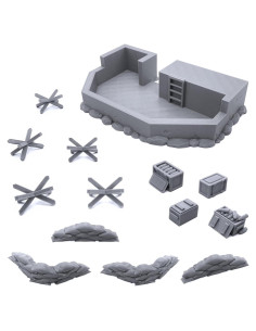 Escenografía de Terreno EnderToys Asedio La Costa 28mm
