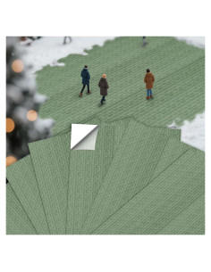 Warmtree 6 Pcs Alfombrillas de Calle de Adoquín Autoadhesivas