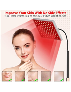 Terapia de Luz Roja Skyalxy 660nm y 850nm con Soporte Ajustable 2