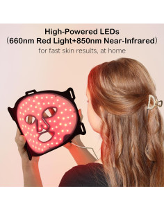 Máscara de Terapia de Luz Roja YKeluxon 6000mAh Portátil 2