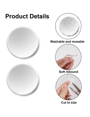 8 Parches de Forro Prostético BOXOB 6.6cm Reutilizables Gel