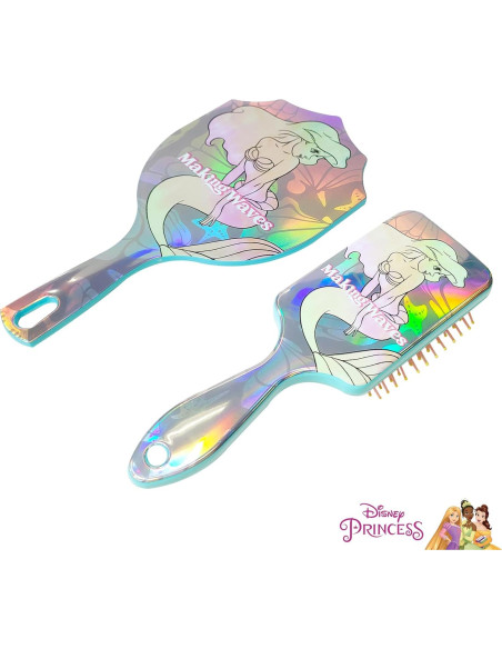Conjunto de Spa Disney Ariel para Niñas - Cepillo y Espejo