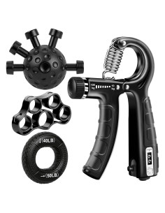 Kit de Entrenador de Fuerza de Agarre TEAWOO 4 en 1 Ajustable