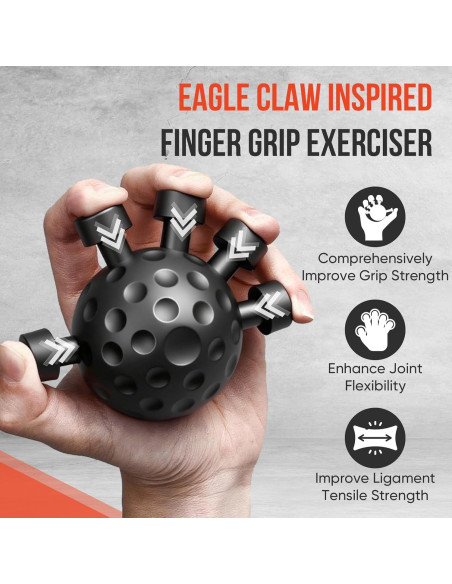 Kit de Entrenador de Fuerza de Agarre TEAWOO 4 en 1 Ajustable